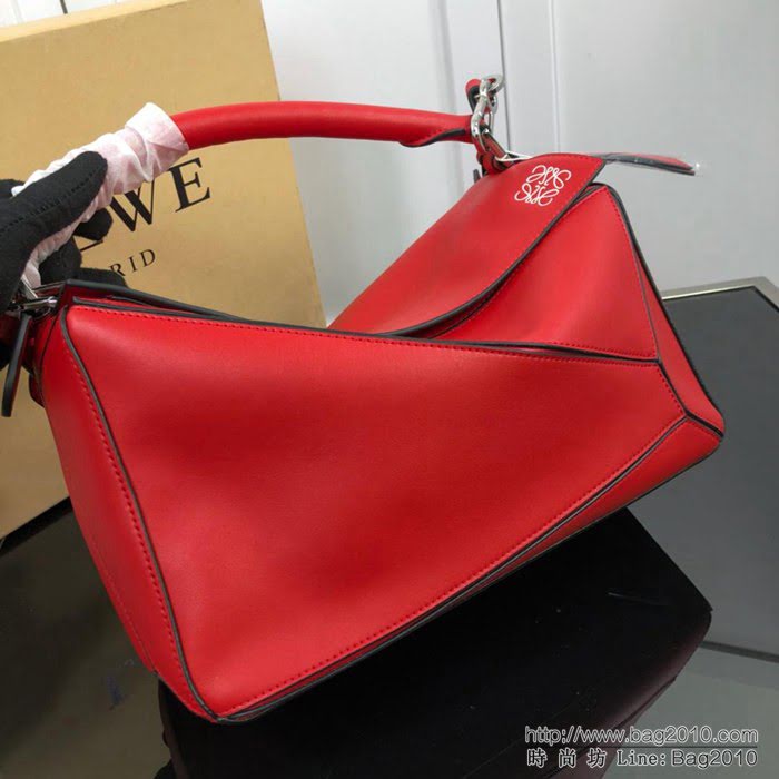 LOEWE羅意威 拼色熱銷款 puzzle bag 可折疊 牛皮手提肩背包 大小號 L0153  jdl1239